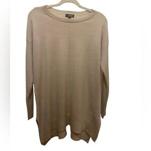 Ana Soft Knit Sweater Top Oatmeal Heather NWT